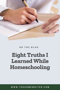 Hand writing truths I learned