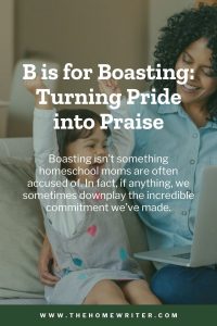 B is for Boasting