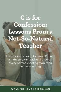 C is for Confession
