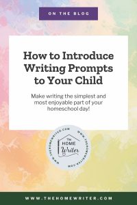 How to introduce writing prompts to your child