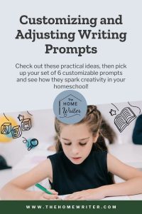 customizing and adjusting writing prompts