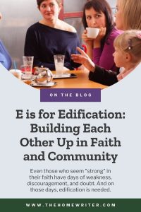 E is for edification