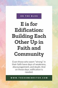 E is for edification