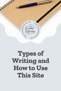 Types of Writing and How to Use This Site