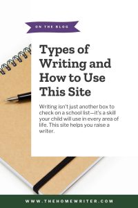 Types of Writing and How to Use This Site