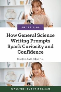 general science writing prompts