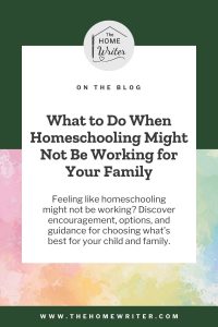 Homeschooling Might Not Be Working
