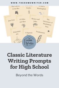 classic literature writing prompts for high school